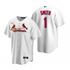 Men's Nike St. Louis Cardinals #1 Ozzie Smith White Home Stitched Baseball Jersey