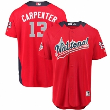 Men's Majestic St. Louis Cardinals #13 Matt Carpenter Game Red National League 2018 MLB All-Star MLB Jersey
