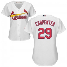 Women's Majestic St. Louis Cardinals #29 Chris Carpenter Replica White Home Cool Base MLB Jersey