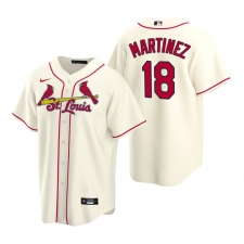 Men's Nike St. Louis Cardinals #18 Carlos Martinez Cream Alternate Stitched Baseball Jersey