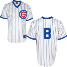 Men's Majestic Chicago Cubs #8 Andre Dawson Replica White 1988 Turn Back The Clock Cool Base MLB Jersey