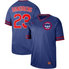 Men's Nike Chicago Cubs #23 Ryne Sandberg Royal Authentic Cooperstown Collection Stitched Baseball Jersey