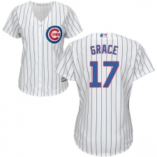 Women's Majestic Chicago Cubs #17 Mark Grace Replica White Home Cool Base MLB Jersey