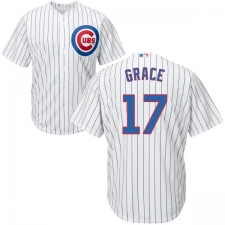 Youth Majestic Chicago Cubs #17 Mark Grace Replica White Home Cool Base MLB Jersey