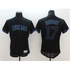 Men's Nike Chicago Cubs #17 Kris Bryant Black Home Stitched Baseball Jersey