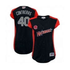 Women's Chicago Cubs #40 Willson Contreras Authentic Navy Blue National League 2019 Baseball All-Star Jersey