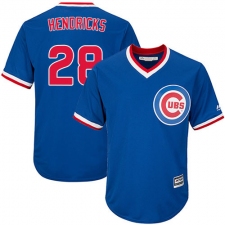 Youth Majestic Chicago Cubs #28 Kyle Hendricks Authentic Royal Blue Cooperstown Cool Base MLB Jersey