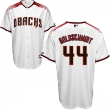 Men's Majestic Arizona Diamondbacks #44 Paul Goldschmidt Replica White Home Cool Base MLB Jersey