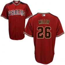 Men's Majestic Arizona Diamondbacks #26 Shelby Miller Authentic Red Alternate Cool Base MLB Jersey