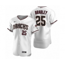 Men's Arizona Diamondbacks #25 Archie Bradley Nike White Crimson Authentic 2020 Home Jersey