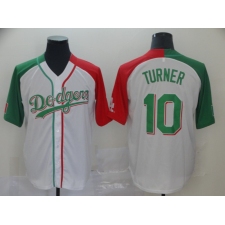 Men's Los Angeles Dodgers #10 Justin Turner White Authentic Jersey