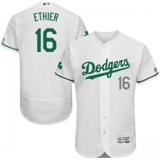 Men's Majestic Los Angeles Dodgers #16 Andre Ethier White Celtic Flexbase Authentic Collection MLB Jersey