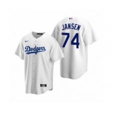 Men's Los Angeles Dodgers #74 Kenley Jansen Nike White Replica Home Jersey