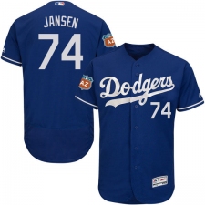 Men's Majestic Los Angeles Dodgers #74 Kenley Jansen Royal Blue Flexbase Authentic Collection MLB Jersey