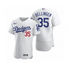 Men's Los Angeles Dodgers #35 Cody Bellinger Nike White 2020 Authentic Jersey