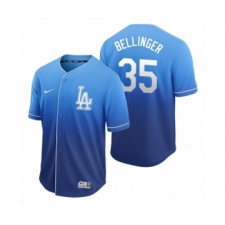 Men's Los Angeles Dodgers #35 Cody Bellinger Royal Fade Nike Jersey