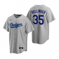 Men's Nike Los Angeles Dodgers #35 Cody Bellinger Gray Alternate Stitched Baseball Jersey
