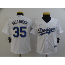 Youth Nike Los Angeles Dodgers #35 Cody Bellinger White Champions Jersey