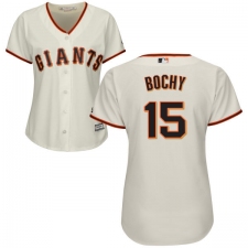 Women's Majestic San Francisco Giants #15 Bruce Bochy Authentic Cream Home Cool Base MLB Jersey