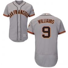 Men's Majestic San Francisco Giants #9 Matt Williams Grey Road Flex Base Authentic Collection MLB Jersey