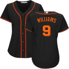 Women's Majestic San Francisco Giants #9 Matt Williams Authentic Black Alternate Cool Base MLB Jersey