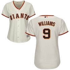 Women's Majestic San Francisco Giants #9 Matt Williams Authentic Cream Home Cool Base MLB Jersey
