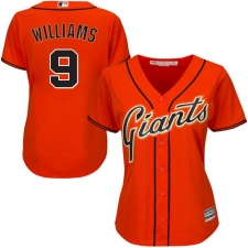 Women's Majestic San Francisco Giants #9 Matt Williams Authentic Orange Alternate Cool Base MLB Jersey