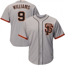 Youth Majestic San Francisco Giants #9 Matt Williams Authentic Grey Road 2 Cool Base MLB Jersey