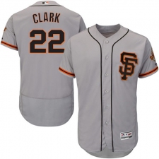 Men's Majestic San Francisco Giants #22 Will Clark Grey Alternate Flex Base Authentic Collection MLB Jersey