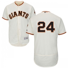 Men's Majestic San Francisco Giants #24 Willie Mays Cream Home Flex Base Authentic Collection MLB Jersey