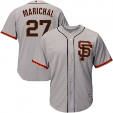 Youth Majestic San Francisco Giants #27 Juan Marichal Authentic Grey Road 2 Cool Base MLB Jersey