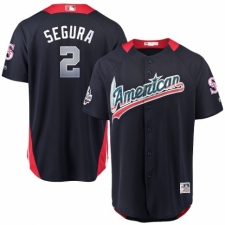 Youth Majestic Seattle Mariners #2 Jean Segura Game Navy Blue American League 2018 MLB All-Star MLB Jersey