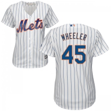 Women's Majestic New York Mets #45 Zack Wheeler Replica White Home Cool Base MLB Jersey