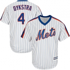 Youth Majestic New York Mets #4 Lenny Dykstra Replica White Alternate Cool Base MLB Jersey