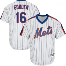 Youth Majestic New York Mets #16 Dwight Gooden Replica White Alternate Cool Base MLB Jersey