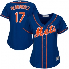 Women's Majestic New York Mets #17 Keith Hernandez Authentic Royal Blue Alternate Home Cool Base MLB Jersey