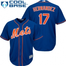 Youth Majestic New York Mets #17 Keith Hernandez Authentic Royal Blue Alternate Home Cool Base MLB Jersey
