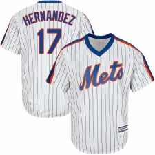 Youth Majestic New York Mets #17 Keith Hernandez Authentic White Alternate Cool Base MLB Jersey