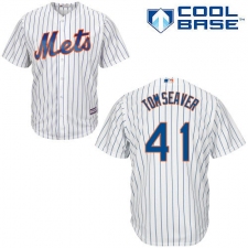 Men's Majestic New York Mets #41 Tom Seaver Replica White Home Cool Base MLB Jersey