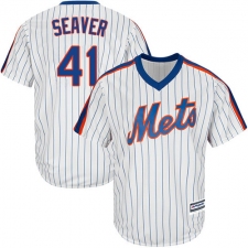 Youth Majestic New York Mets #41 Tom Seaver Authentic White Alternate Cool Base MLB Jersey