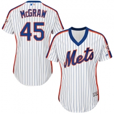 Women's Majestic New York Mets #45 Tug McGraw Replica White Alternate Cool Base MLB Jersey