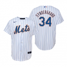 Men's Nike New York Mets #34 Noah Syndergaard White Home Stitched Baseball Jersey