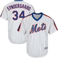 Youth Majestic New York Mets #34 Noah Syndergaard Replica White Alternate Cool Base MLB Jersey