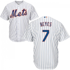Youth Majestic New York Mets #7 Jose Reyes Authentic White Home Cool Base MLB Jersey