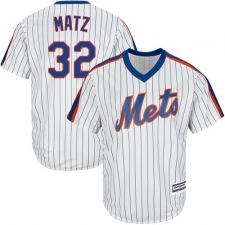 Youth Majestic New York Mets #32 Steven Matz Replica White Alternate Cool Base MLB Jersey