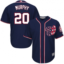 Youth Majestic Washington Nationals #20 Daniel Murphy Replica Navy Blue Alternate 2 Cool Base MLB Jersey