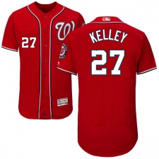 Men's Majestic Washington Nationals #27 Shawn Kelley Red Alternate Flex Base Authentic Collection MLB Jersey