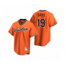 Men's Baltimore Orioles #19 Chris Davis Nike Orange Cooperstown Collection Alternate Jersey