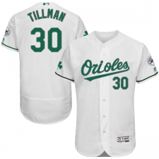 Men's Majestic Baltimore Orioles #30 Chris Tillman White Celtic Flexbase Authentic Collection MLB Jersey