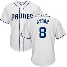 Youth San Diego Padres #8 Erick Aybar White Cool Base Stitched MLB Jersey